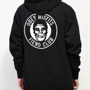 Obey x Misfits Fiend Club Black Hoodie